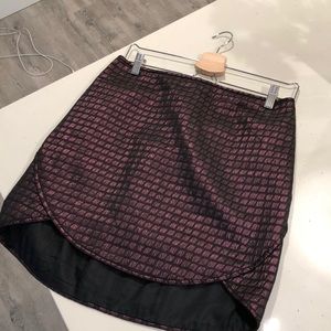Tibi - Quilted Jacquard Mini Skirt - Metallic